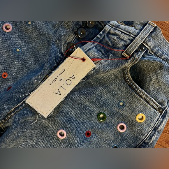 NWT Alice+Olivia LA ankle cropped jeans - Picture 6 of 9